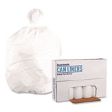 GEN High Density Can Liners, 30 gal, 8 mic, 30" x 36", Natural, 25 Bags/Roll, 20 Rolls/Carton (BWK303610) Case of 500