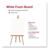 Formit Foam Display Boards, 20 x 30, White (CH7FI68206FSC) Each