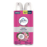 Glade® Air Freshener, Tropical Blossoms Scent, 8.3 oz, 2/Pack, 3 Packs/Carton (SJN377365) Case of 3