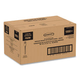 SOLO® Style Setter Medium Weight Polypropylene Cutlery, Fork, Plastic, White, 1,000/Carton (SCCF6OW) Case of 1000