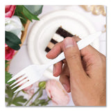 SOLO® Style Setter Medium Weight Polypropylene Cutlery, Fork, Plastic, White, 1,000/Carton (SCCF6OW) Case of 1000