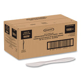 SOLO® Style Setter Medium Weight Polypropylene Cutlery, Knife, Plastic, White, 1,000/Carton (SCCK6OW) Case of 1000