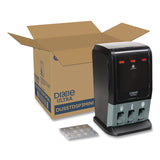 Dixie® Tri-Tower Mini Dispenser, Holds Forks/Knives/Spoons or Sporks, 13.15 x 31.03 x 17.5, Black/Gray (DXEDUSSTDSP3MIN) Each