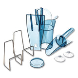 San Jamar Saf-T-Scoop and Guardian System for Ice Machines, 6-10 oz, Transparent Blue (SJMSI5000) Each