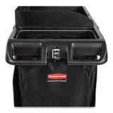 Rubbermaid® Commercial Full-Size Housekeeping Cart, Plastic, 3 Shelves, 1 Bin, 24.4 x 62.4 x 49, Black (RCP2202581) Each