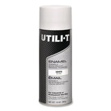 Rust-Oleum® UTILI-T Spray Paint, White, 10 oz Aerosol Can, 6/Carton (RST387395) Case of 6