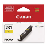 Canon® 6677C001 (CLI-231) Ink, 800 Page-Yield, Yellow (CNM6677C001) Each