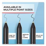 Paper Mate® Write Bros. Ballpoint Pen, Stick, Medium 1 mm, Black Ink, Black Barrel, 8/Pack (PAP2140570) Pack of 8