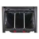 Rubbermaid® Commercial Triple Waste Wire Bag Holder for Rubbermaid Commercial Janitorial and Housekeeping Carts, 3 x 12.5 x 0.13, Steel (SGSFG9T89L10000) Each