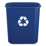 Boardwalk® Deskside Recycling Bin, 3 gal, Polypropylene, Blue (BWK12QTRECYCLEB) Each