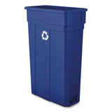 Boardwalk® Slim Recycling Container, 23 gal, Polypropylene, Blue (BWK23GLRECYCLEB) Each