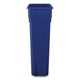 Boardwalk® Slim Recycling Container, 23 gal, Polypropylene, Blue (BWK23GLRECYCLEB) Each