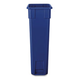 Boardwalk® Slim Recycling Container, 23 gal, Polypropylene, Blue (BWK23GLRECYCLEB) Each