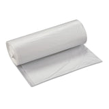Inteplast Group High-Density Interleaved Commercial Can Liners, 60 gal, 17 microns, 38" x 60", Clear, 25 Bags/Roll, 8 Rolls/Carton (IBSS386017N) Case of 200