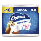 Charmin® Ultra Soft Bathroom Tissue, Mega Roll, Septic Safe, 2-Ply, White, 208 Sheets/Roll, 4 Rolls/Pack, 8 Packs/Carton (PGC19261CT) Case of 8