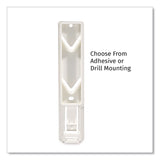 Diversified Hospitality Solutions Single EcoLux Air Dispenser Bracket, For Ecolux Air Pump Dispenser Bottles, 1.19 x 0.44 x 5.69, White, 24/Carton (DHS458883) Case of 24