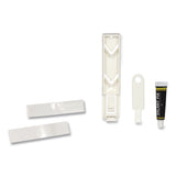 Diversified Hospitality Solutions Single EcoLux Air Dispenser Bracket, For Ecolux Air Pump Dispenser Bottles, 1.19 x 0.44 x 5.69, White, 24/Carton (DHS458883) Case of 24