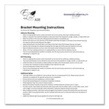 Diversified Hospitality Solutions Single EcoLux Air Dispenser Bracket, For Ecolux Air Pump Dispenser Bottles, 1.19 x 0.44 x 5.69, White, 24/Carton (DHS458883) Case of 24