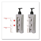 Diversified Hospitality Solutions Single EcoLux Air Dispenser Bracket, For Ecolux Air Pump Dispenser Bottles, 1.19 x 0.44 x 5.69, White, 24/Carton (DHS458883) Case of 24