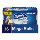Charmin® Ultra Soft Bathroom Tissue, Septic Safe, 2-Ply, White, 208 Sheets/Roll, 16 Rolls/Carton (PGC19266) Case of 16