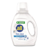 all® Free Clear Liquid Fabric Softener, Fragrance Free, 34 oz Bottle, 6/Carton (DIA47430) Case of 6