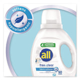 all® Free Clear Liquid Fabric Softener, Fragrance Free, 34 oz Bottle, 6/Carton (DIA47430) Case of 6