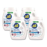 all® MIGHTY PACS Free Clear HE Laundry Detergent, 60 Pods/Tub, 4 Tubs/Carton (DIA46880) Case of 4