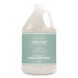 Diversified Hospitality Solutions Terra Pure Body Wash Gallon, Green Tea Lemongrass, 1 gal Bottle, 4/Carton (DHS002294) Case of 4