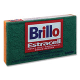 Brillo® Commercial Heavy Duty Scrub Sponge, 3.5 x 6.12, 0.8" Thick, Orange/Green,12/Carton (AMY21006) Case of 12