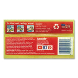 Brillo® Estracell Heavy Duty Scrub Sponge, 4.5 x 2.75, 0.8" Thick, Yellow/Green, 3 Sponges/Pack, 8 Packs/Carton (AMY21031) Case of 8