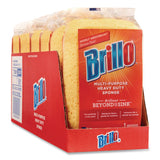 Brillo® Multi-Purpose Sponge, 4.25 x 6.25, 2.12" Thick, Yellow, 6/Carton (AMY22401) Case of 6