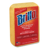 Brillo® Multi-Purpose Sponge, 4.25 x 6.25, 2.12" Thick, Yellow, 6/Carton (AMY22401) Case of 6