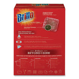 Brillo® Steel Wool Soap Pads, 2.5 x 3, Gray/Pink, 10 Pads/Box, 12 Boxes/Carton (AMY23310) Case of 12