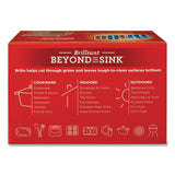 Brillo® Steel Wool Soap Pads, 2.5 x 3, Gray/Pink, 4 Pads/Box, 12 Boxes/Carton (AMY53304) Case of 12