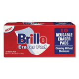 Brillo® Commercial Eraser Pads, 3.2 x 4.6, 1" Thick, White, 10 Erasers/Box, 12 Boxes/Carton (AMY56102) Case of 12