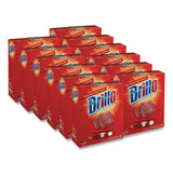 Brillo® Steel Wool Soap Pads, 2.5 x 3, Gray/Pink, 18 Pads/Box, 12 Boxes/Carton (AMY23318) Case of 12