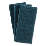 Boardwalk® Medium-Duty Scrub Pad, 4.62 x 10, Blue, 10/Carton (BWK402B) Case of 10