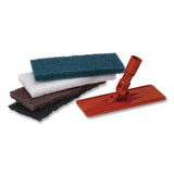 Boardwalk® Medium-Duty Scrub Pad, 4.62 x 10, Blue, 10/Carton (BWK402B) Case of 10