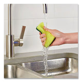 Brillo® Estracell Heavy Duty Scrub Sponge, 4.9 x 2.9, 0.8" Thick, Yellow/Green, 12/Carton (AMY21001) Case of 12