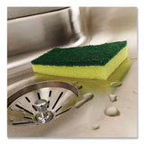 Brillo® Estracell Heavy Duty Scrub Sponge, 4.9 x 2.9, 0.8" Thick, Yellow/Green, 12/Carton (AMY21001) Case of 12