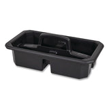Rubbermaid® Commercial Cleaning Caddy, Compatible with Full Size and Compact Housekeeping Carts, Plastic, Black, 6/Carton (RCP2202586) Case of 6