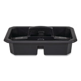 Rubbermaid® Commercial Cleaning Caddy, Compatible with Full Size and Compact Housekeeping Carts, Plastic, Black, 6/Carton (RCP2202586) Case of 6