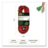 GoGreen Power 16 AWG Outdoor Extension Cord, 25 ft, 13 A, Orange (GGP13725) Each