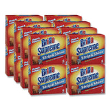 Brillo® Strip and Shine Steel Wool Balls, 2.5 x 2, Gray, 6 Balls/Box, 24 Boxes/Carton (AMY23306) Case of 24