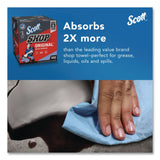 Scott® Shop Towels Original, 1-Ply, 9 x 12, Unscented, Blue, 200/Box (KCM75190BX) Box of 200