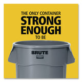 Rubbermaid® Commercial Brute Container, 44 gal, Plastic, White (RCP1779740EA) Each