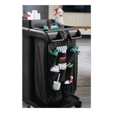 Rubbermaid® Commercial Fabric 9-Pocket Cart Organizer, 19.8 x 1.5 x 27.5, Black, 6/Carton (RCP2202582) Case of 6