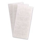 Boardwalk® Fine Grade Utility Pad, 4.62 x 10, White, 10/Carton (BWK401B) Case of 10