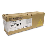 Ricoh® 408183 Toner, 1,500 Page-Yield, Yellow (RIC408183) Each
