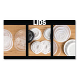 WinCup® Plastic Lids for Foam Cups and Bowls, Dome, Fits 12 oz to 24 oz Hot Cups, White, 1,000/Carton (WCP222061) Case of 1000